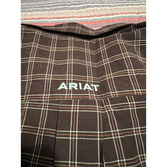 Ariat Pro Series Mens Plaid Long Sleeve Button Up Shirt Size M - Picture 5 of 7